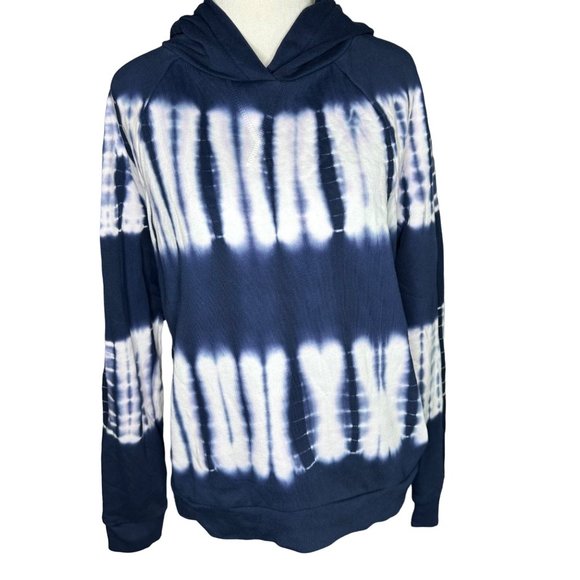 Madewell Blue (Re)sourced Blue Cotton Retro Hoodie Sweatshirt Size Small - Picture 1 of 9